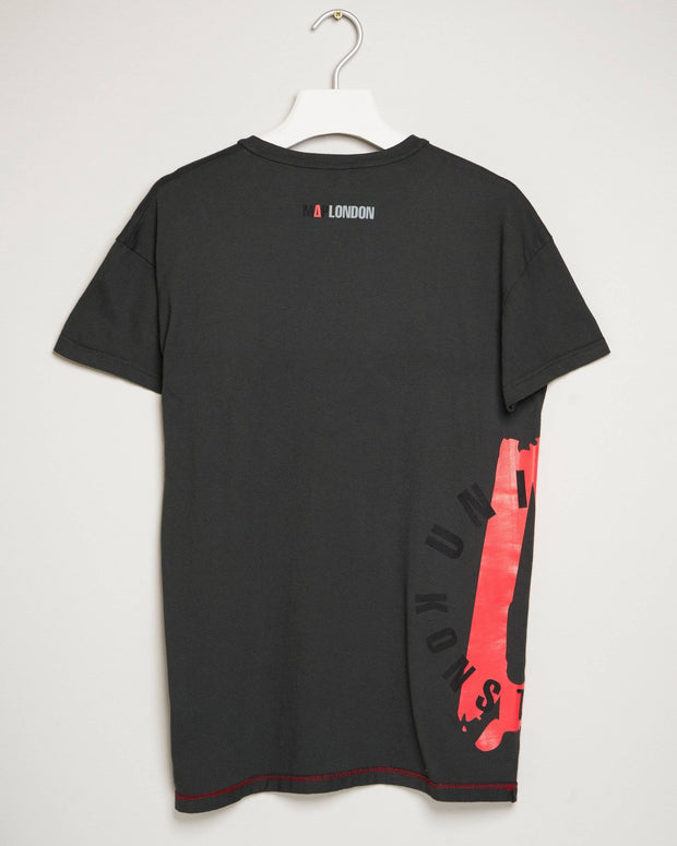 "UNITED KONSTRUCT STAMP CHARCOAL" t-shirt by MAP London